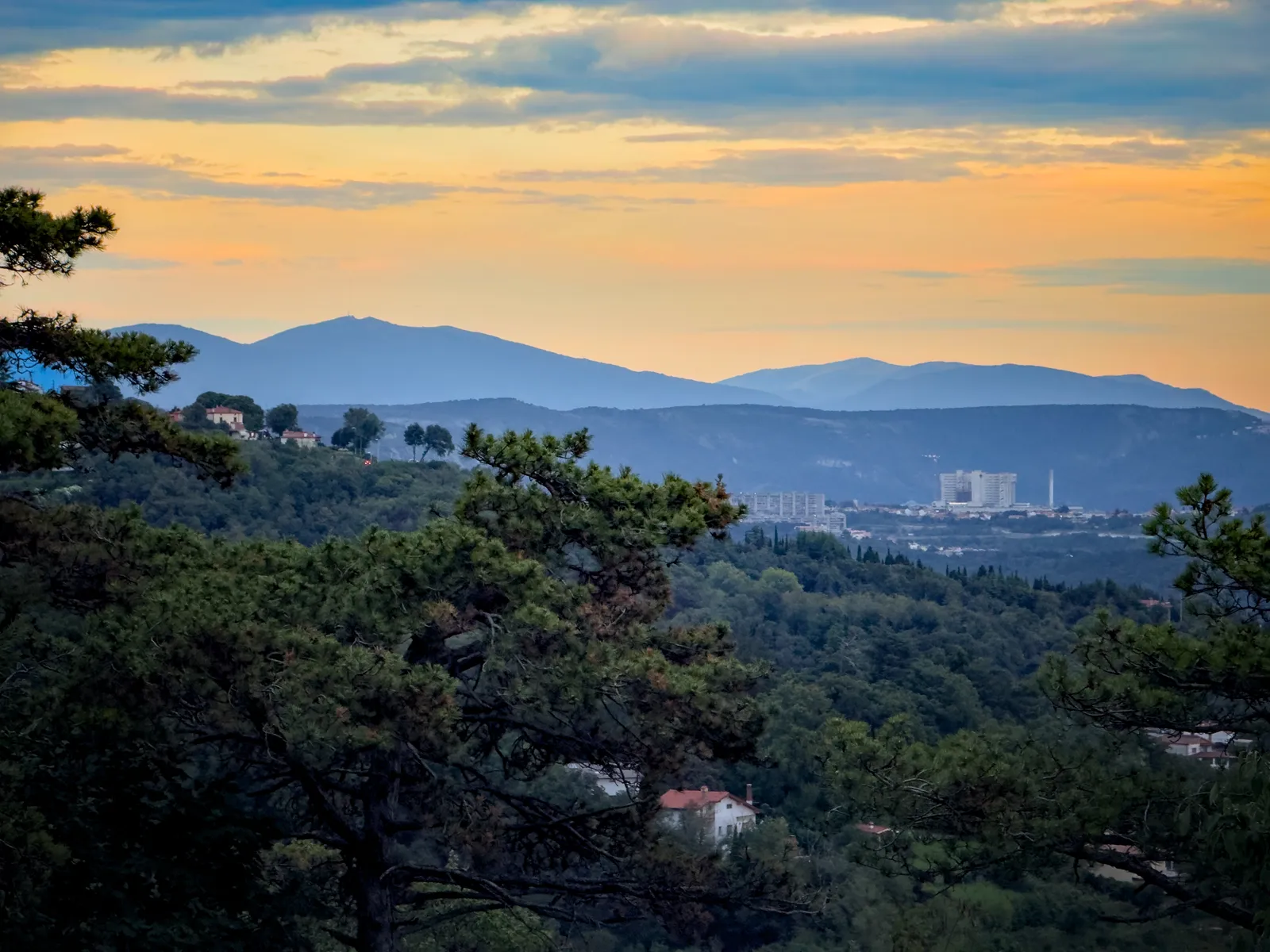 Sunset at the Opicina way