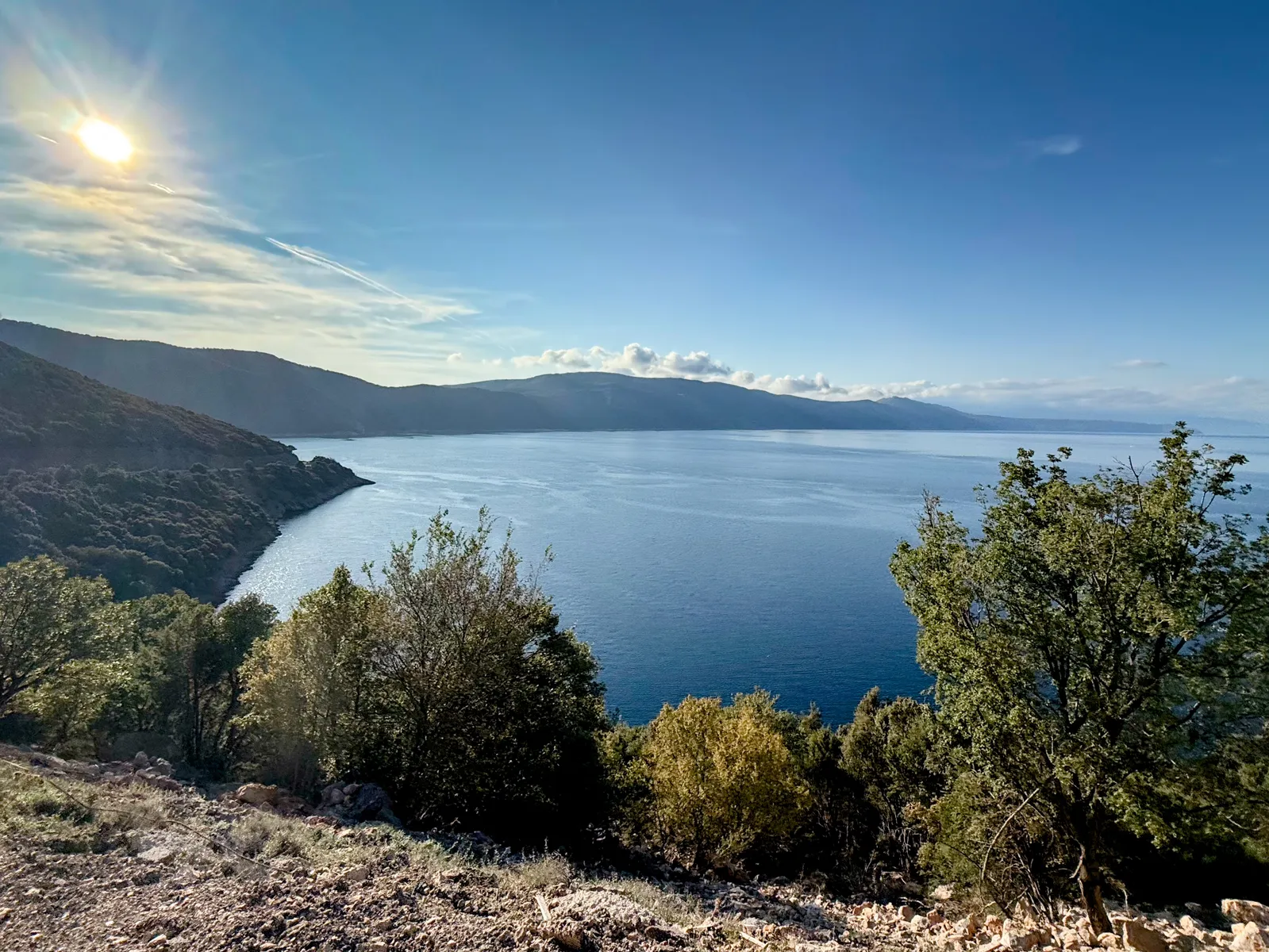 Golden hour above Cres island