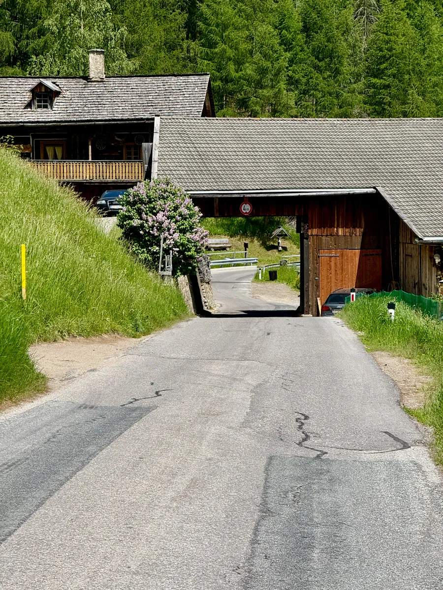Small road away from main driveway